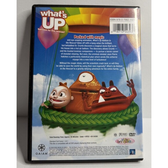 Gaiam What's Up Balloon to the Rescue!  DVD 2009 Packed With Magic 45 Minute - Picture 2 of 5
